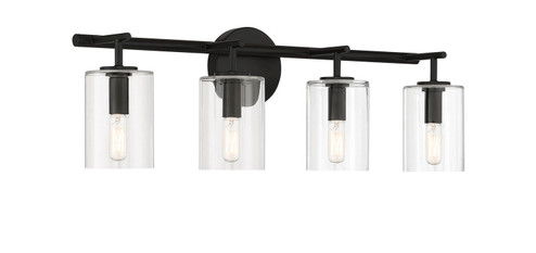 Hailie Four Light Vanity in Flat Black (46|55604FB)