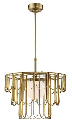Melody One Light Pendant in Satin Brass (46|54992SB)