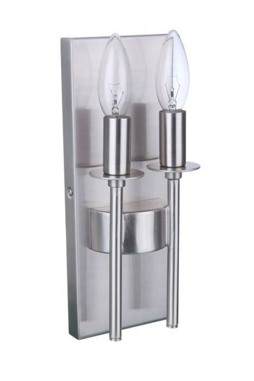 Larrson Two Light Wall Sconce in Brushed Polished Nickel (46|54362BNK)