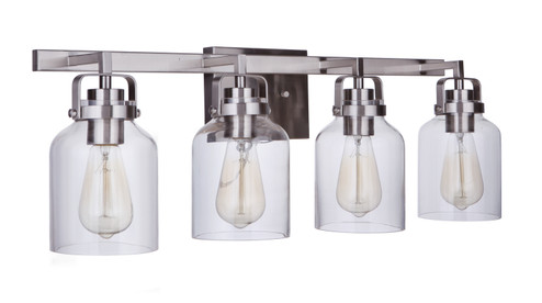 Foxwood Four Light Vanity in Brushed Polished Nickel (46|53604BNK)