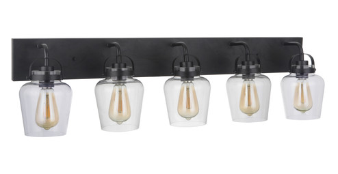Trystan Five Light Vanity in Flat Black (46|53505FB)