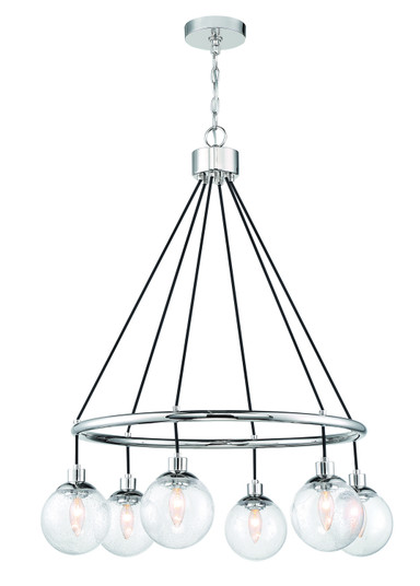 Que Six Light Chandelier in Chrome (46|53326CH)