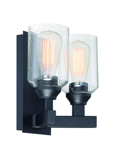 Chicago Two Light Wall Sconce in Flat Black (46|53162FB)