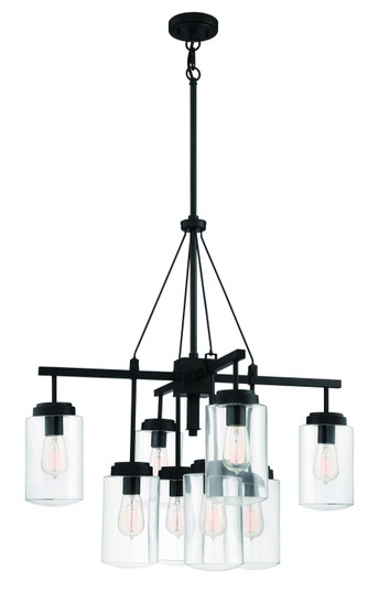 Crosspoint Eight Light Outdoor Chandelier in Espresso (46|52128ESP)