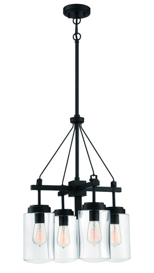 Crosspoint Four Light Outdoor Chandelier in Espresso (46|52124ESP)
