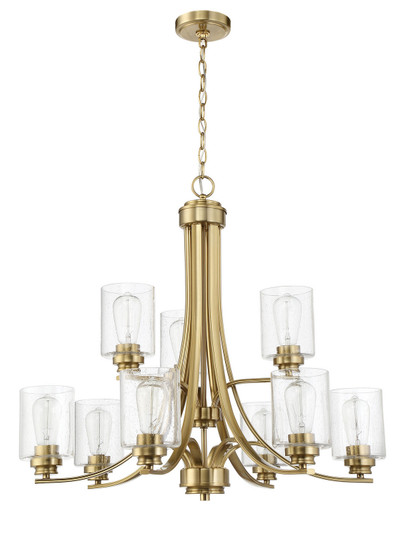 Bolden Nine Light Chandelier in Satin Brass (46|50529SB)