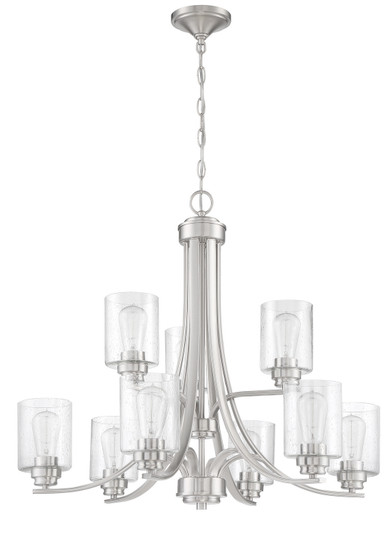 Bolden Nine Light Chandelier in Brushed Polished Nickel (46|50529BNK)