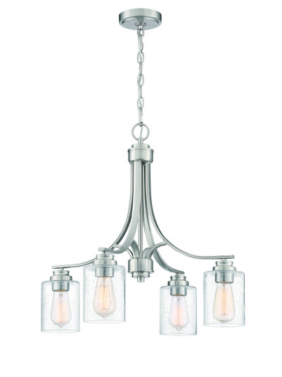 Bolden Four Light Chandelier in Brushed Polished Nickel (46|50524BNK)