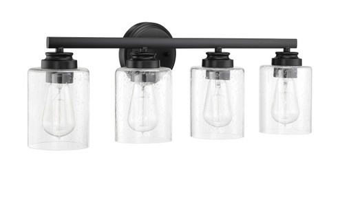 Bolden Four Light Vanity in Flat Black (46|50504FB)