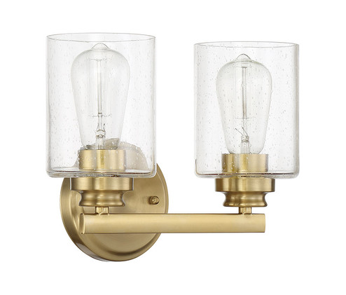 Bolden Two Light Vanity in Satin Brass (46|50502SB)