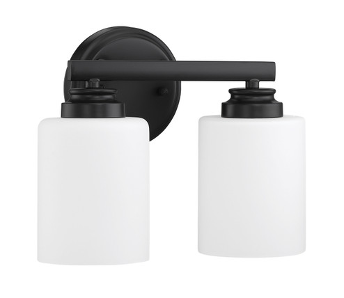 Bolden Two Light Vanity in Flat Black (46|50502FBWG)