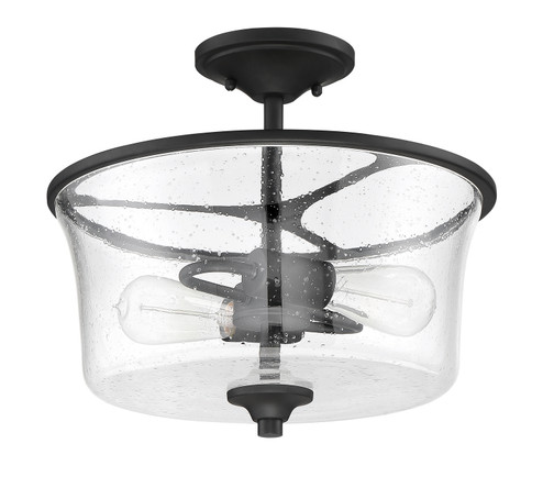 Gwyneth Two Light Convertible Semi Flush in Flat Black (46|50452FB)