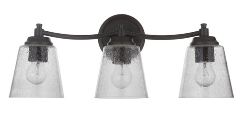 Tyler Three Light Vanity in Flat Black (46|50203FB)
