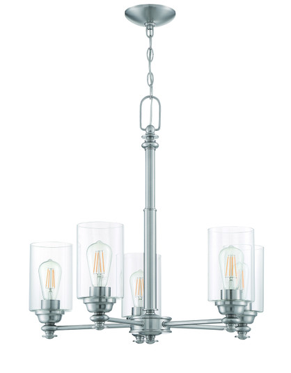 Dardyn Five Light Chandelier in Brushed Polished Nickel (46|49825BNKC)