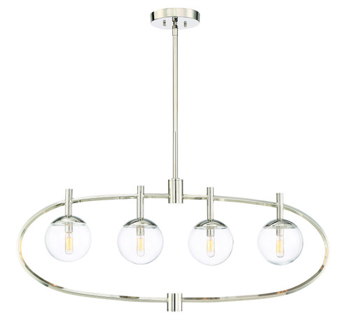 Piltz Four Light Island Pendant in Polished Nickel (46|45574PLN) Piltz Four Light Island Pendant in Polished Nickel (46|45574PLN)