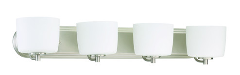 Clarendon Four Light Vanity in Brushed Polished Nickel (46|43504BNK)