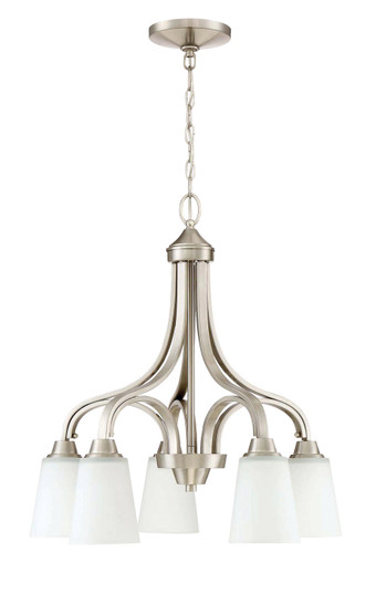 Grace Five Light Chandelier in Brushed Polished Nickel (46|41915BNK)