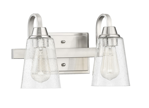 Grace Two Light Vanity in Brushed Polished Nickel (46|41902BNKCS)
