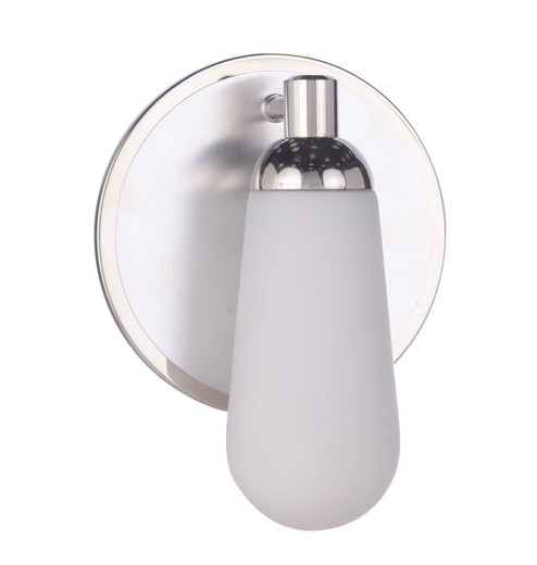 Riggs One Light Wall Sconce in Brushed Polished Nickel / Polished Nickel (46|13107BNKPLN1)