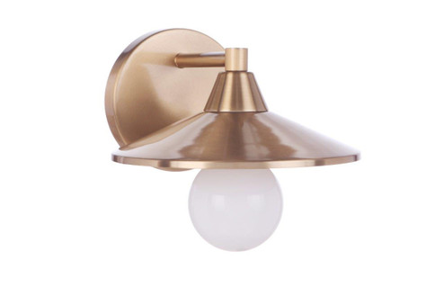 Isaac One Light Wall Sconce in Satin Brass (46|12508SB1)