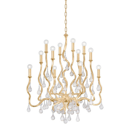 Aveline 12 Light Chandelier in Gold Leaf (68|41434GL)