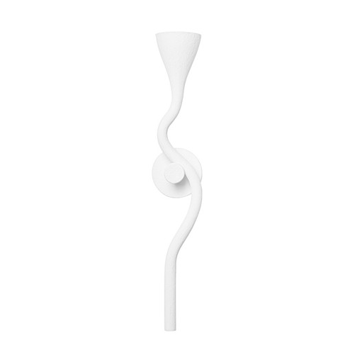 Anastasia One Light Wall Sconce in Gesso White (68|40601GSW)