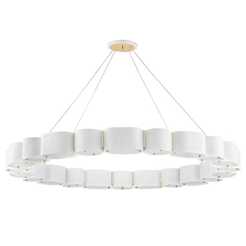 Opal 22 Light Chandelier in Soft White/Vintage Brass (68|39350SWHVB)