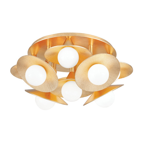 Emerald LED Semi Flush Mount in Vintage Gold Leaf (68|33309VGL)