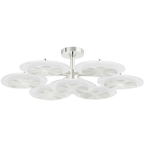 Topaz LED Semi Flush Mount in Polished Nickel (68|32838PN)