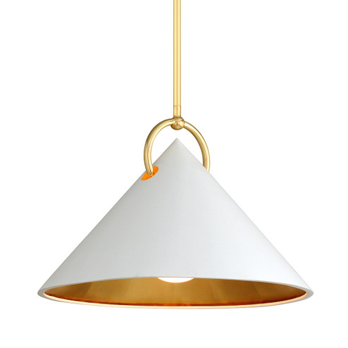 Charm One Light Pendant in Gold Leaf/White (68|29041)