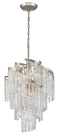 Mont Blanc Nine Light Chandelier in Modern Silver Leaf (68|24349)