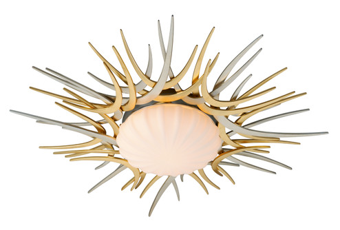 Helios LED Flush Mount in Gold And Silver Leaf (68|22431)