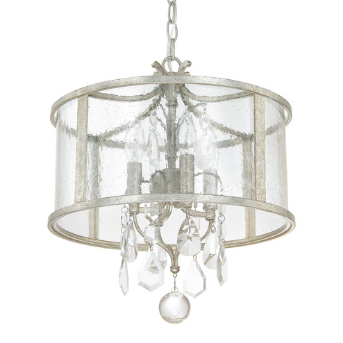 Blakely Four Light Pendant in Antique Silver (65|9484ASCR)