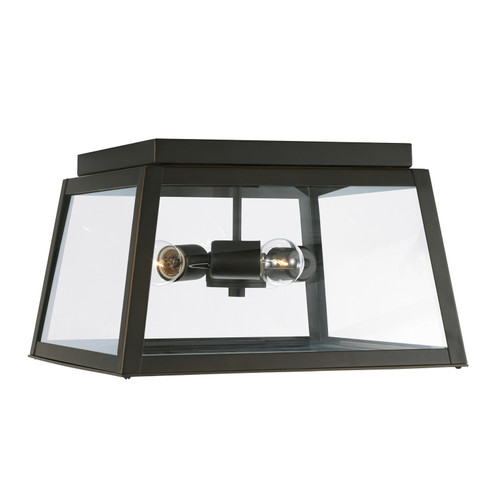Leighton Three Light Outdoor Flush Mount in Oiled Bronze (65|943736OZ) Leighton Three Light Outdoor Flush Mount in Oiled Bronze (65|943736OZ)