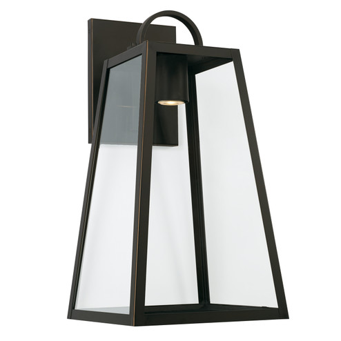 Leighton One Light Outdoor Wall Lantern in Oiled Bronze (65|943713OZGL) Leighton One Light Outdoor Wall Lantern in Oiled Bronze (65|943713OZGL)