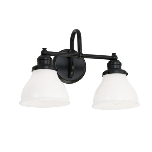 Baxter Two Light Vanity in Matte Black (65|8302MB128)