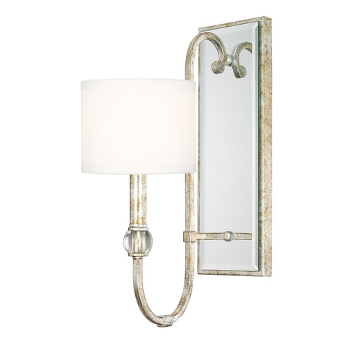 Charleston One Light Wall Sconce in Silver and Gold Leaf (65|613311SG654)