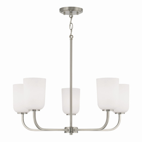 Lawson Five Light Chandelier in Brushed Nickel (65|448851BN542)