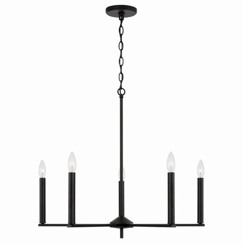 Portman Five Light Chandelier in Matte Black (65|448651MB)