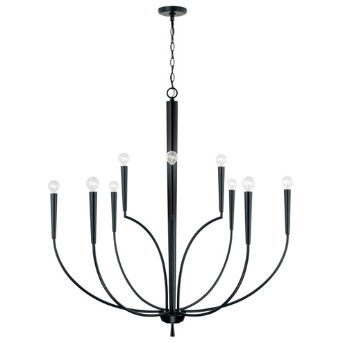 Holden Ten Light Chandelier in Matte Black (65|445901MB)