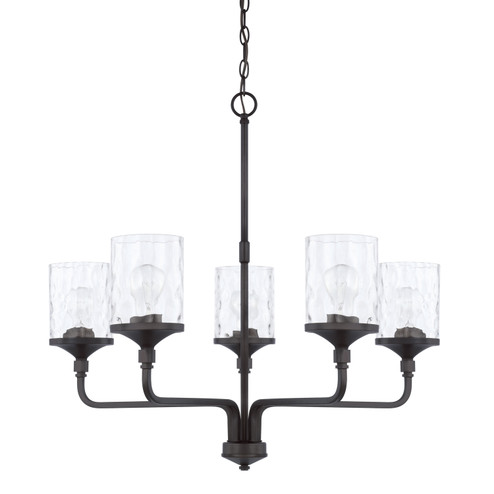 Colton Five Light Chandelier in Matte Black (65|428851MB451)