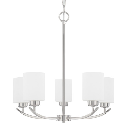 Dixon Five Light Chandelier in Brushed Nickel (65|415251BN338)