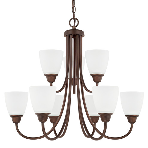 Trenton Nine Light Chandelier in Bronze (65|415191BZ337)