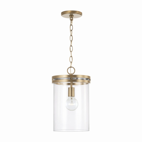 Fuller One Light Pendant in Aged Brass (65|348711AD)