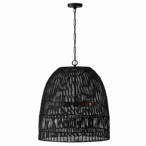 Naomi Three Light Pendant in Matte Black (65|347533MB)