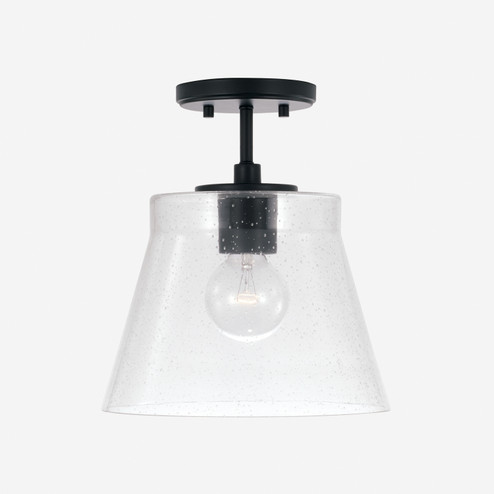 Baker One Light Pendant in Matte Black (65|346912MB)