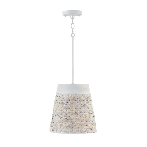 Tallulah One Light Pendant in Chalk Wash (65|343911HW)
