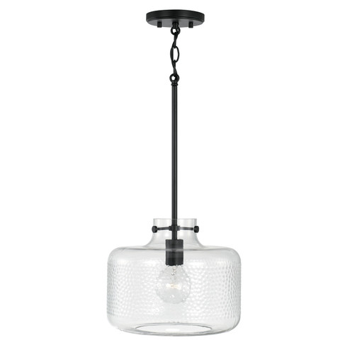 Brighton One Light Pendant in Matte Black (65|342512MB)