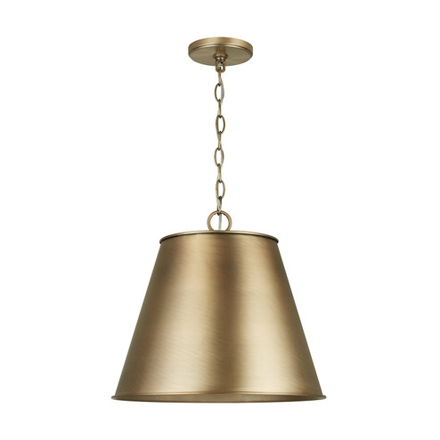 Welker One Light Pendant in Aged Brass (65|337811AD)