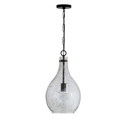 Rabun One Light Pendant in Matte Black (65|333813MB472)